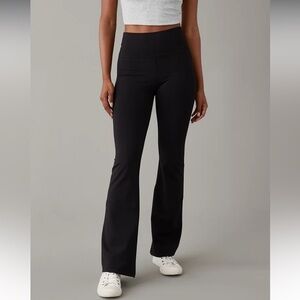 AE The Everything High-Waisted Flare Legging Black True Black Size XS